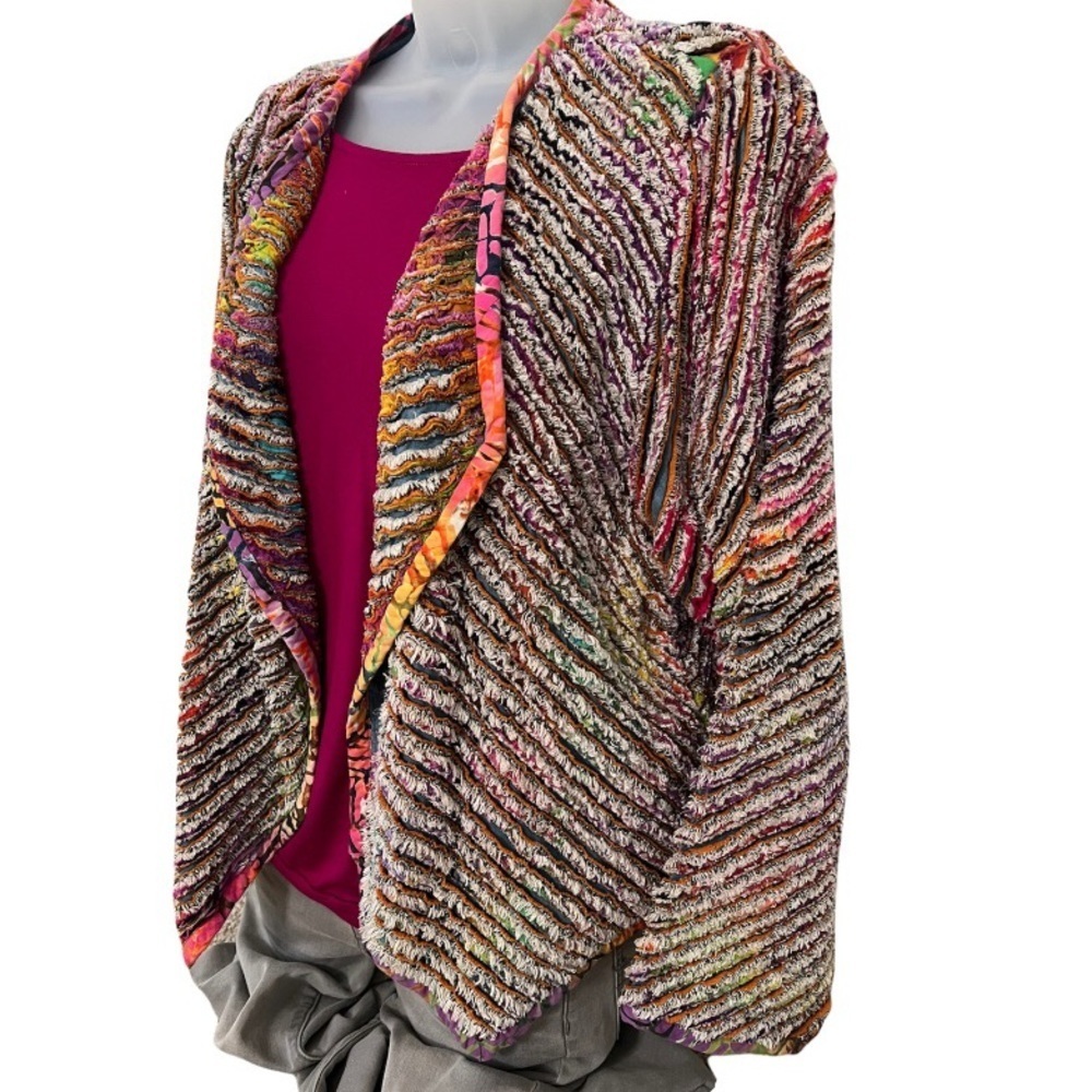 Vintage Jacket Multicolor Hippie Boho Granny Vibes